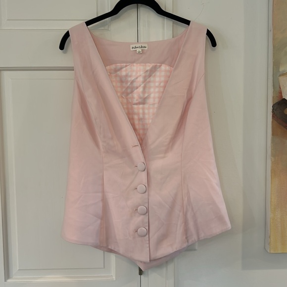 NWOT For Love & Lemons Pink Vest Large - Picture 2 of 6